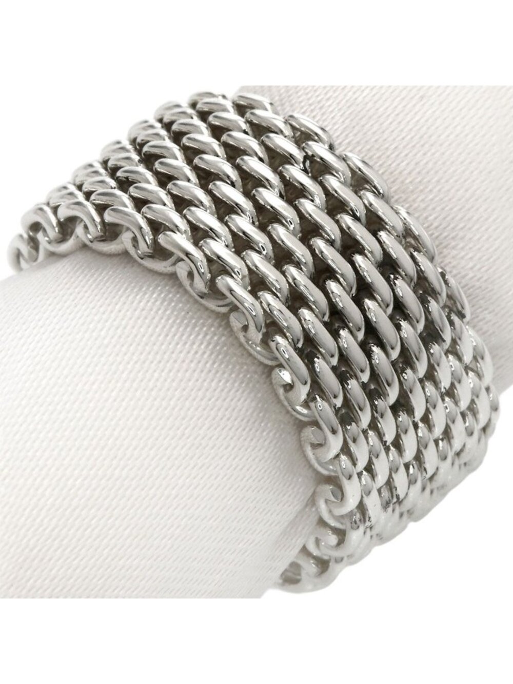 Tiffany & Co Somerset Mesh Ring Silver